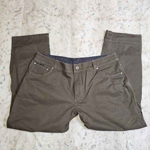 Kuhl Men's Vintage PatinaDye Outdoor Relaxed Brown Performance Pants 40x30 - Picture 3 of 14